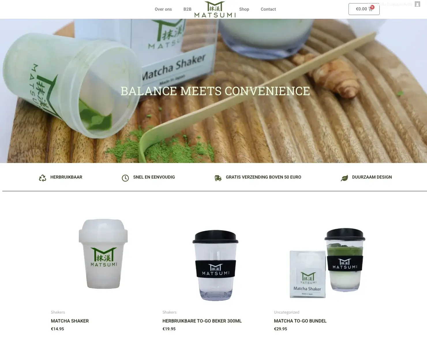 Matsumi Matcha Webshop